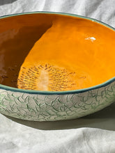 Load image into Gallery viewer, Large Ceramic Melon Bowl