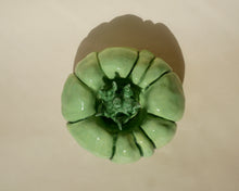 Load image into Gallery viewer, Ceramic Tomato Candle Holder (Green)
