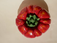 Load image into Gallery viewer, Ceramic Tomato Candle Holder (Red)
