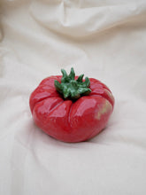 Load image into Gallery viewer, Ceramic Tomato (Big - Red with lime green spots)
