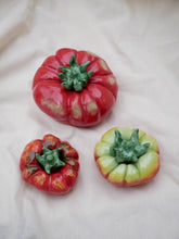 Load image into Gallery viewer, Ceramic Tomato (Big - Red with lime green spots)
