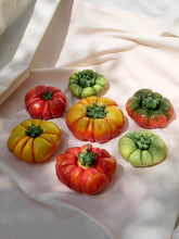 Load image into Gallery viewer, Ceramic Tomato (Medium/Small - Dark Green &amp; Red)
