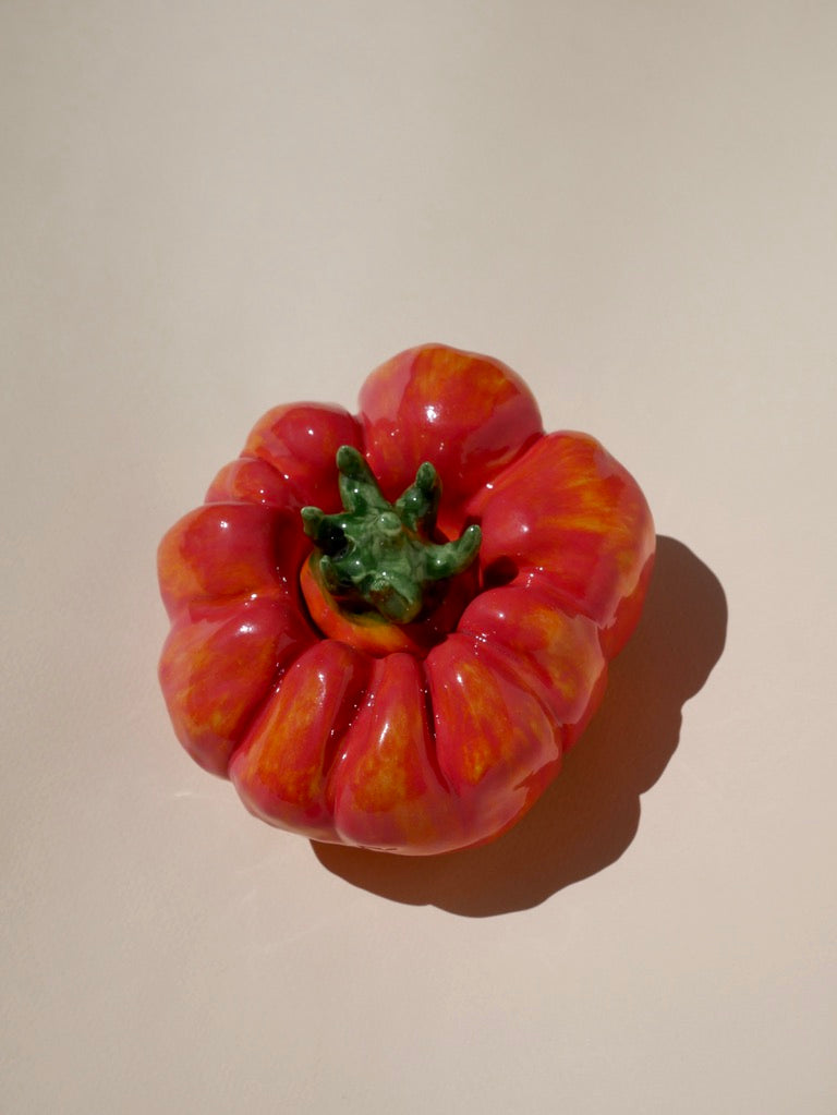 Ceramic Tomato (Big - Red/Orange)