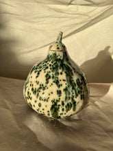 Load image into Gallery viewer, Small Green Speckled Gourd Vase
