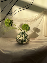Load image into Gallery viewer, Small Green Speckled Gourd Vase
