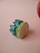 Load image into Gallery viewer, Big Ceramic Tomato Candle Holder (Red/Yellow/Green)
