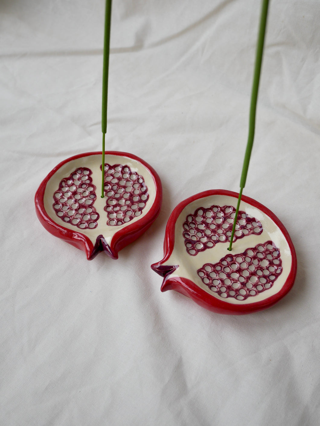 Ceramic Pomegranate Incense Holder
