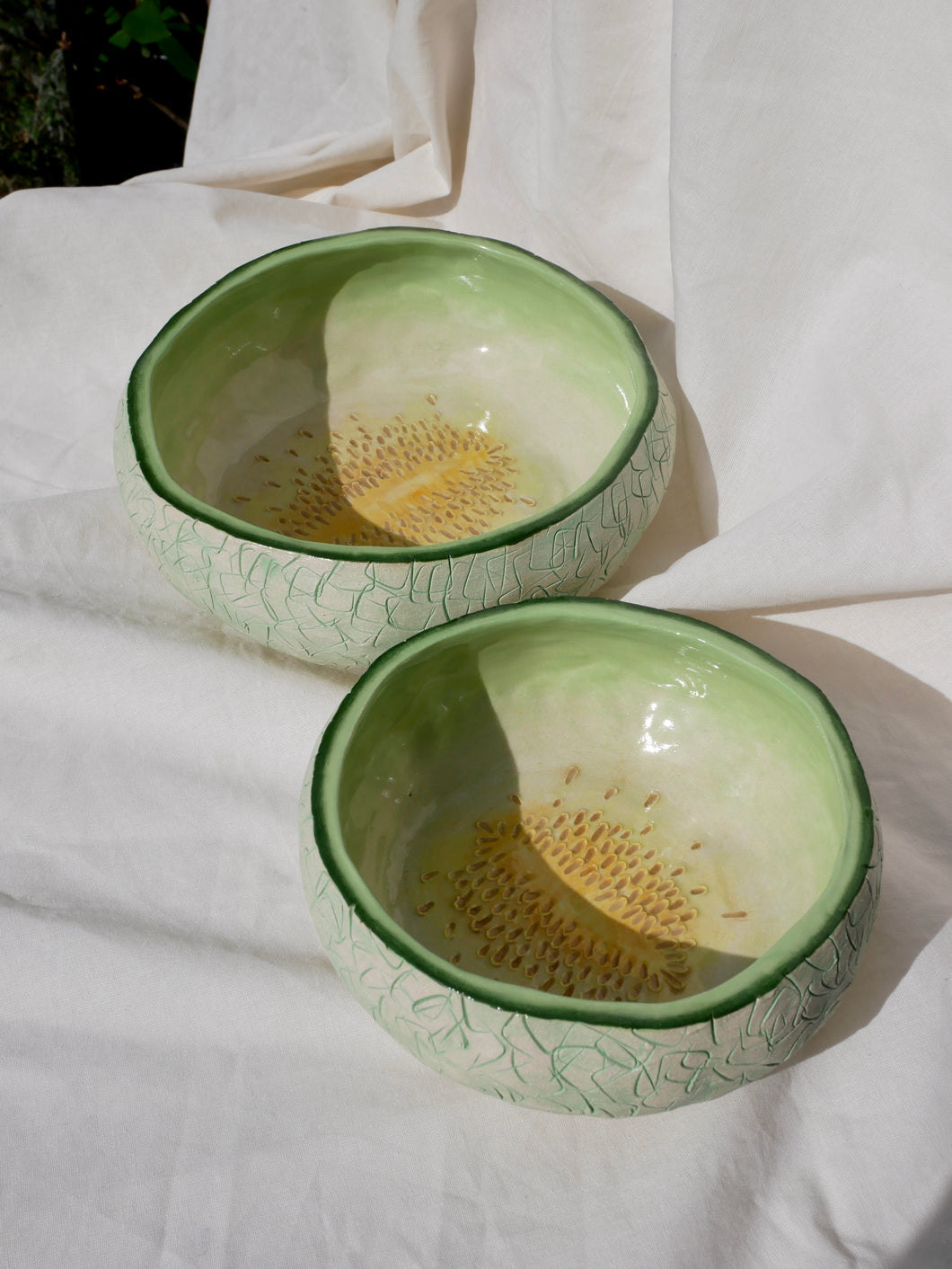PRE-ORDER: Ceramic Melon Bowl (Green)