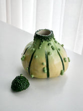 Load image into Gallery viewer, Small Green Knobbly Gourd Vase
