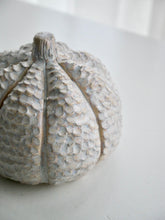 Load image into Gallery viewer, Ceramic Textured Milky Moon Pumpkin
