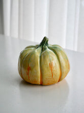 Load image into Gallery viewer, Ceramic Yellow/Green Patterned Pumpkin
