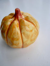 Load image into Gallery viewer, Ceramic Orange Patterned Pumpkin
