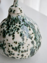 Load image into Gallery viewer, Small Green Speckled Gourd Vase
